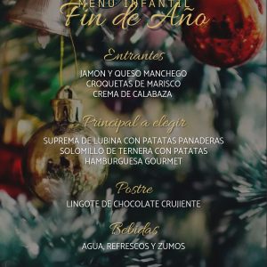 Cena Fin de Año (Menú Infantil)