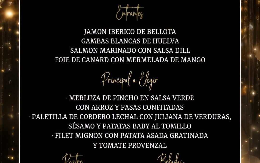 Cena de Gala Fin de Año – Nochevieja 2025